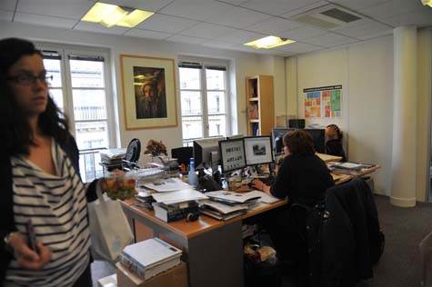 Paris 26 mai 2010, bureau de Corbis Sygma